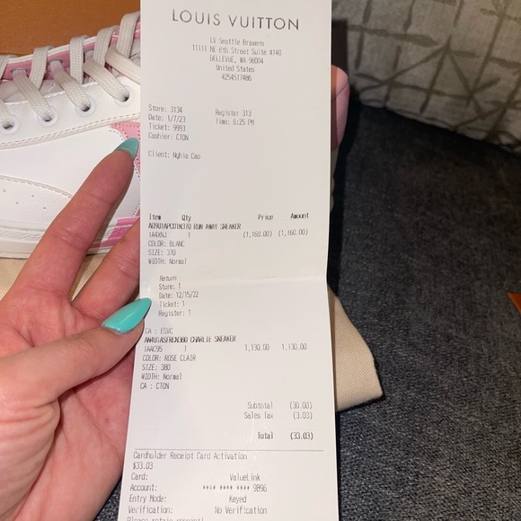 Louis Vuitton Women Charlie White Sneaker Size 38 / Authentic (Brand New) - Picture 5 of 6